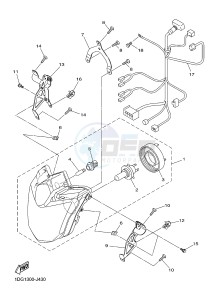 XJ6F ABS 600 DIVERSION F (ABS) (1DG4) drawing HEADLIGHT