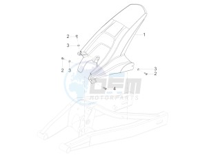 RS 125 4T E4 ABS EMEA EU drawing Rear mudguard