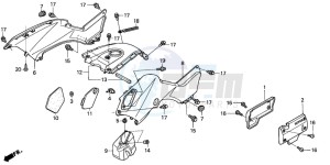 TRX350FE FOURTRAX ES drawing BODY COVER