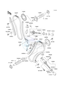 VN 1600 D [VULCAN 1600 NOMAD] (D1) D1 drawing CAMSHAFT-- S- -_TENSIONER