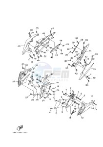 MTN850 MTN-850D MT-09 SP (B6C1) drawing SIDE COVER