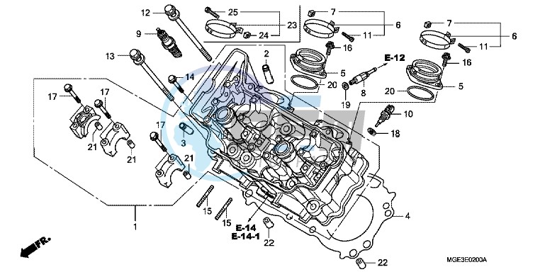 CYLINDER HEAD (FRONT)