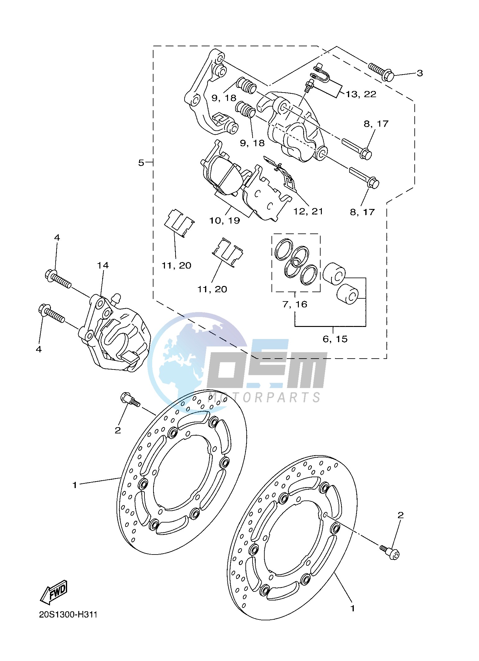 FRONT BRAKE CALIPER