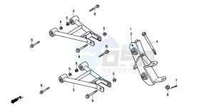 TRX200D FOURTRAX 200 drawing FRONT ARM