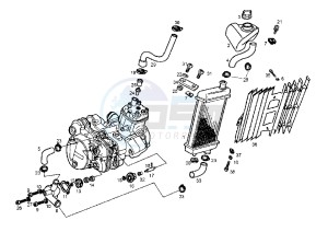 SENDA R DRD RACING LTD - 50 cc drawing COOLING SYSTEM