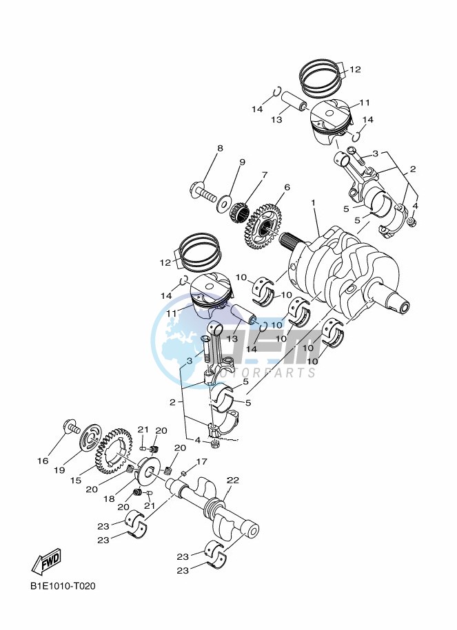 CRANKSHAFT & PISTON