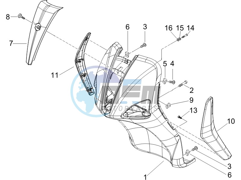 Front shield