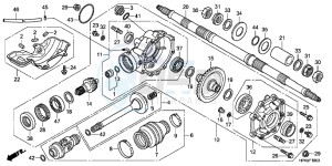 TRX420FPMB drawing REAR FINAL GEAR