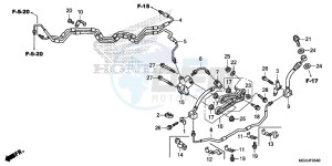 VFR1200X Europe Direct - (ED) drawing BRAKE HOSE