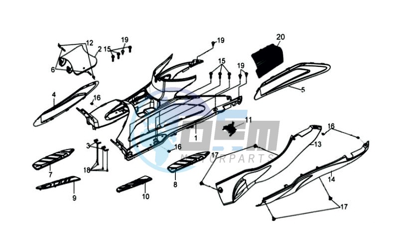 FOOTREST / FRAME COWLING