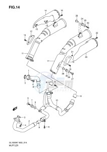 DL1000 (E2) V-Strom drawing MUFFLER