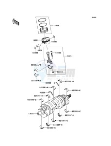 NINJA ZX-6R ZX600RBF FR GB XX (EU ME A(FRICA) drawing Crankshaft/Piston(s)