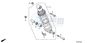 VTR2509 France - (F / CMF LL MK) drawing REAR CUSHION