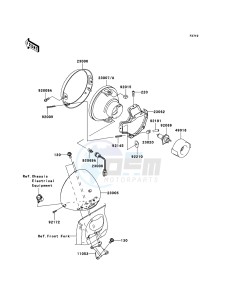 VN1600_CLASSIC VN1600-A3H GB XX (EU ME A(FRICA) drawing Headlight(s)