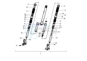 NRG POWER DT 50 drawing Front Fork