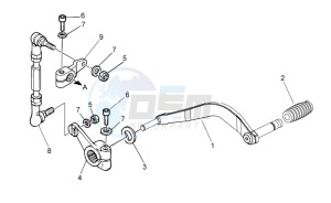 V7 II Special ABS 750 USA-CND drawing Gear lever