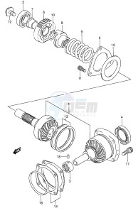 VS1400 (E3-E28) INTRUDER drawing SECONDARY DRIVE GEAR