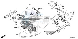 GL1800BD F6B Bagger - GL1800BD UK - (E) drawing THROTTLE BODY (TUBING)