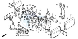 ST1100 drawing COWL STAY (ST1100AT/AV/AW)