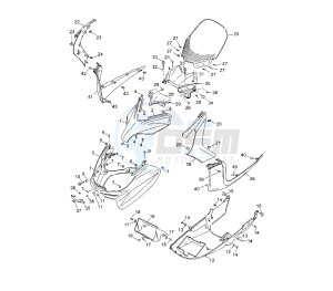 YP R X-MAX 125 drawing WINDSHIELD