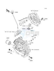 KAF 400 B [MULE 600] (B6F-B9F) B8F drawing OIL PUMP_OIL FILTER