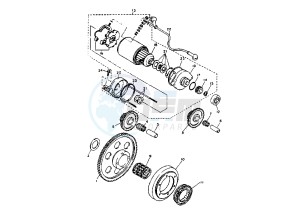 TT E 600 drawing STARTING CLUTCH