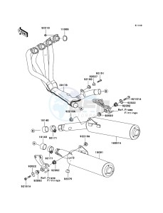 ZZR1200 ZX1200-C4H XX (EU ME A(FRICA) drawing Muffler(s)