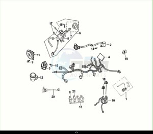 JET4 RX 125 (XE12W4-EU) (E5) (M1) drawing WIRE HARNESS