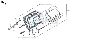 TRX350FM FOURTRAX 350 4X4 drawing METER