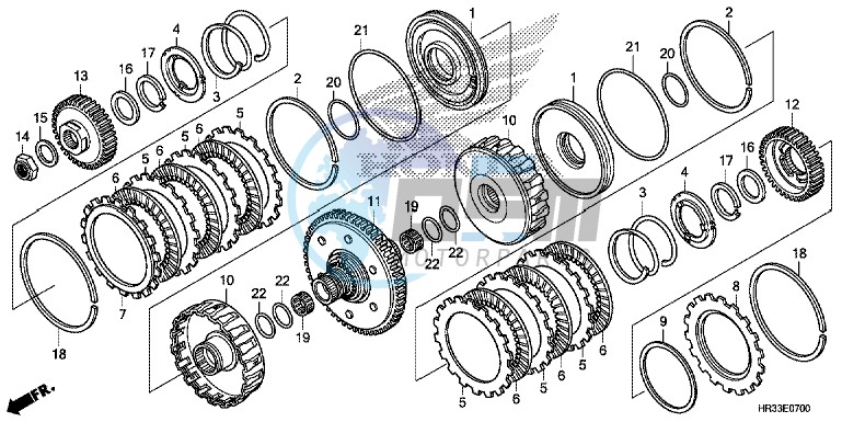 CLUTCH (TRX420FA1/FA2)