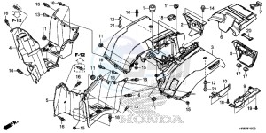 TRX500FA6G TRX500FA Australia - (U) drawing REAR FENDER