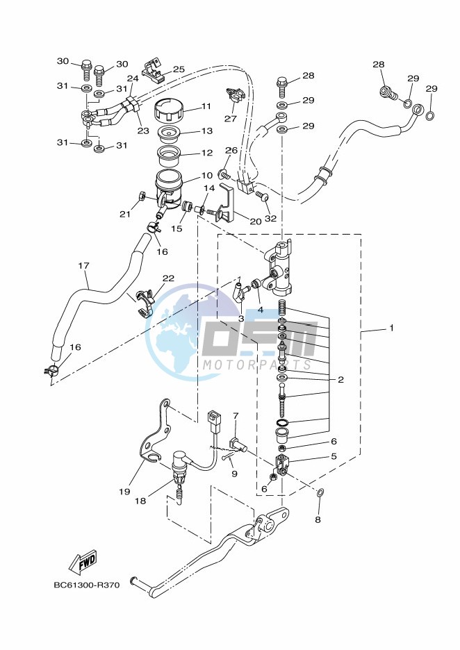 REAR MASTER CYLINDER