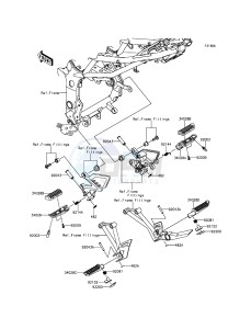 NINJA 250SL ABS BX250BGF XX (EU ME A(FRICA) drawing Footrests