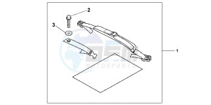 CBR125RWB CBR125RW E drawing TAIL PACK ATT