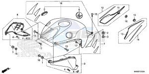 CBR1000RRG CBR1000 - Fireblade Europe Direct - (ED) drawing TOP SHELTER