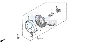 C50SW drawing HEADLIGHT