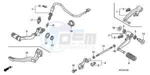 CB1300SA9 SI / ABS BCT MME TWO - (SI / ABS BCT MME TWO) drawing PEDAL