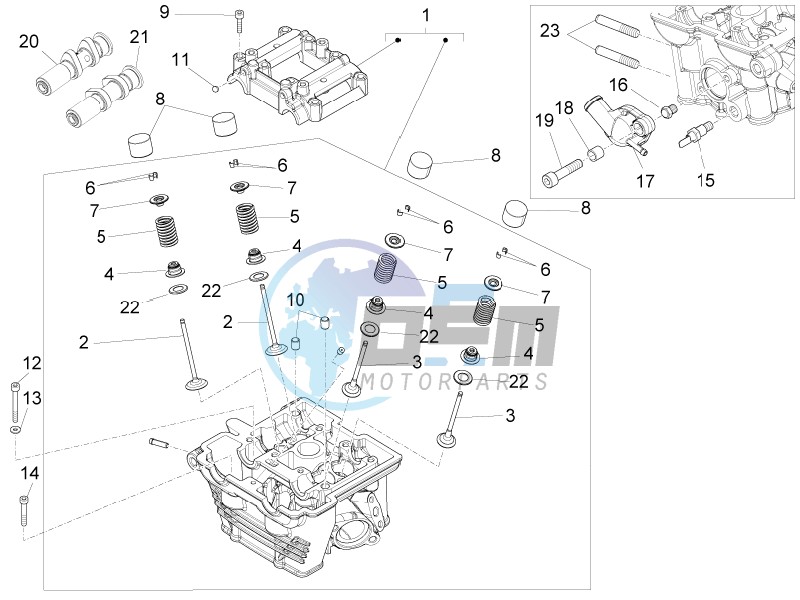 Cylinder head - valves