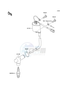 KX85 / KX85 II KX85A6F EU drawing Ignition System