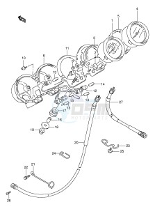 GS500 (E2) drawing SPEEDOMETER - TACHOMETER