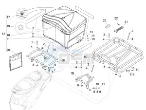 LIBERTY 50 CORPORATE NO ABS E4 (EMEA) drawing Rear luggage rack