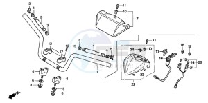 TRX400EX SPORTRAX 400 EX drawing HANDLE PIPE