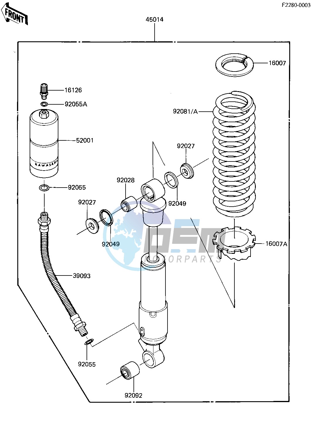 SHOCK ABSORBER -- -F_NO.007283- -