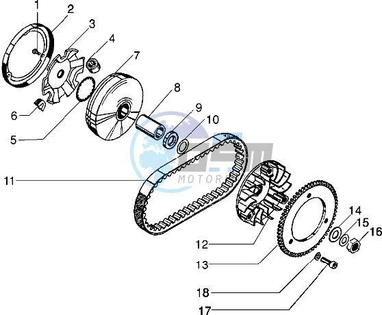 Front pulley