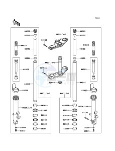 ER-6n ER650A6S GB XX (EU ME A(FRICA) drawing Front Fork