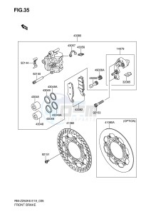 RM-Z250 (E19) drawing FRONT BRAKE