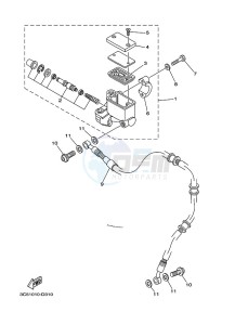 XT250 XT250P (B1UK) drawing FRONT MASTER CYLINDER