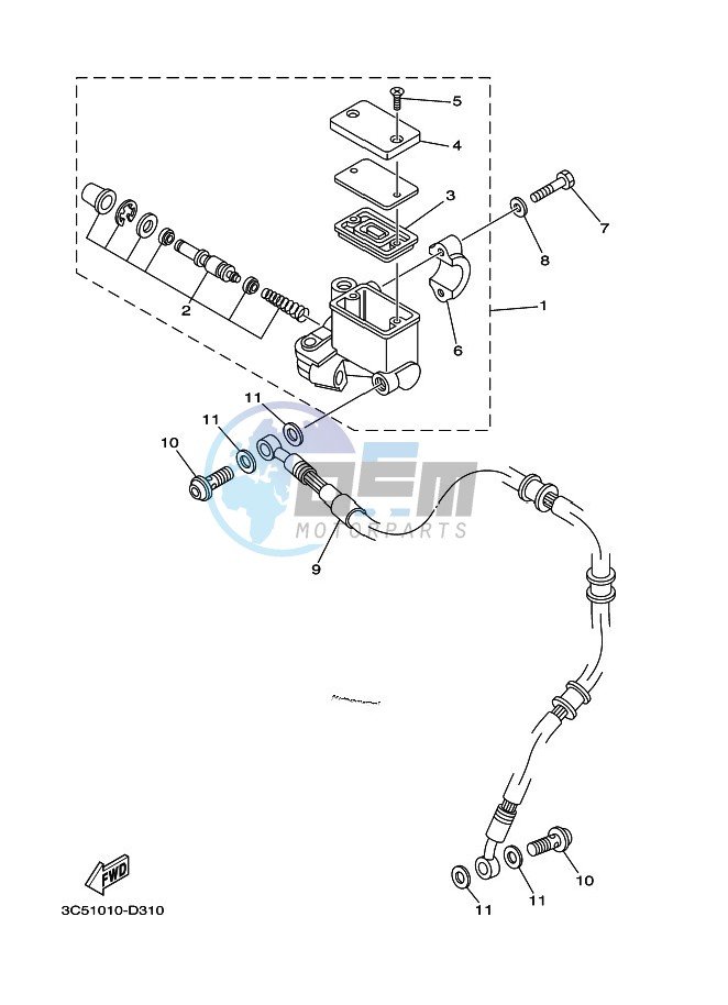 FRONT MASTER CYLINDER