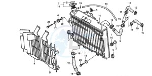 CR125R drawing RADIATOR