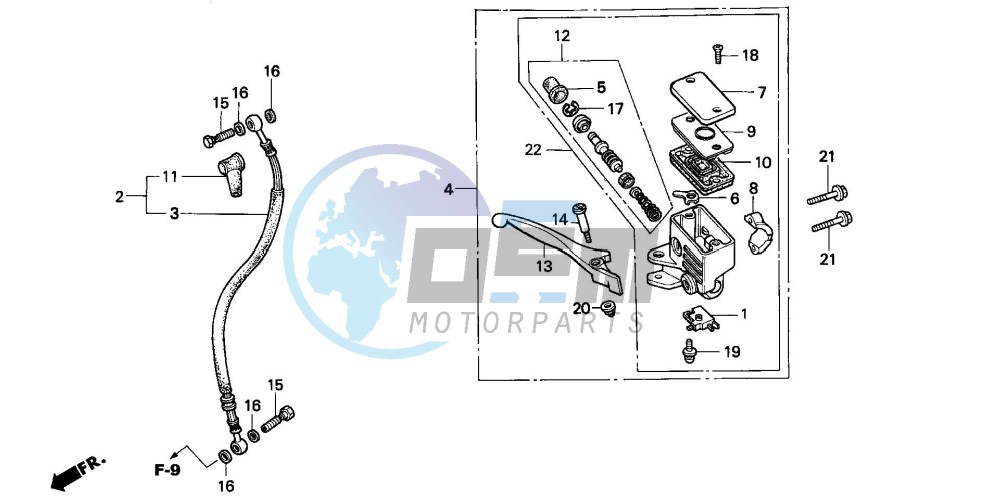 FR. BRAKE MASTER CYLINDER